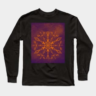 Fire wheel kaleidoscope Long Sleeve T-Shirt